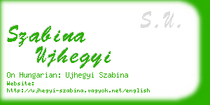 szabina ujhegyi business card